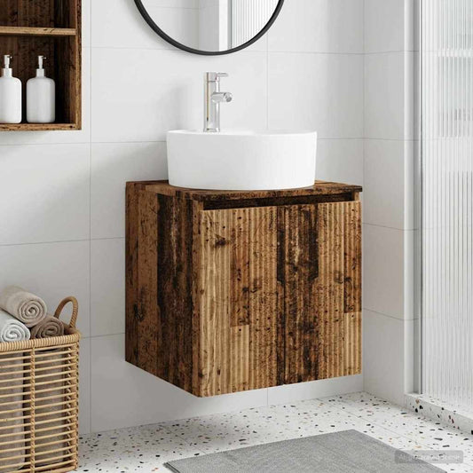 Mobile Lavabo da Parete Legno antico 49,5 x 44,5 x 65 cm | homemem39