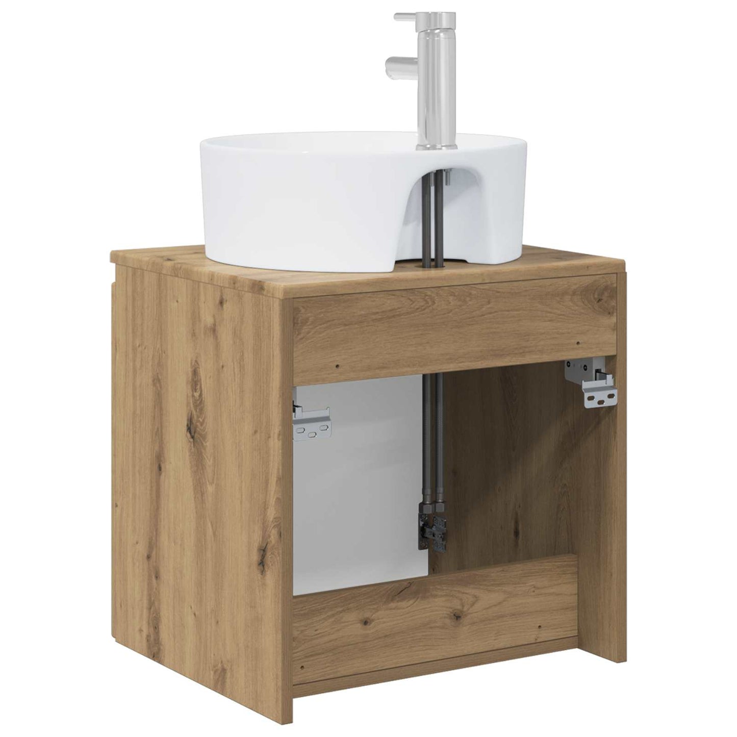 Mobile Lavabo da Parete Rovere Artigianale 49,5 x 44,5 x 65 cm | homemem39