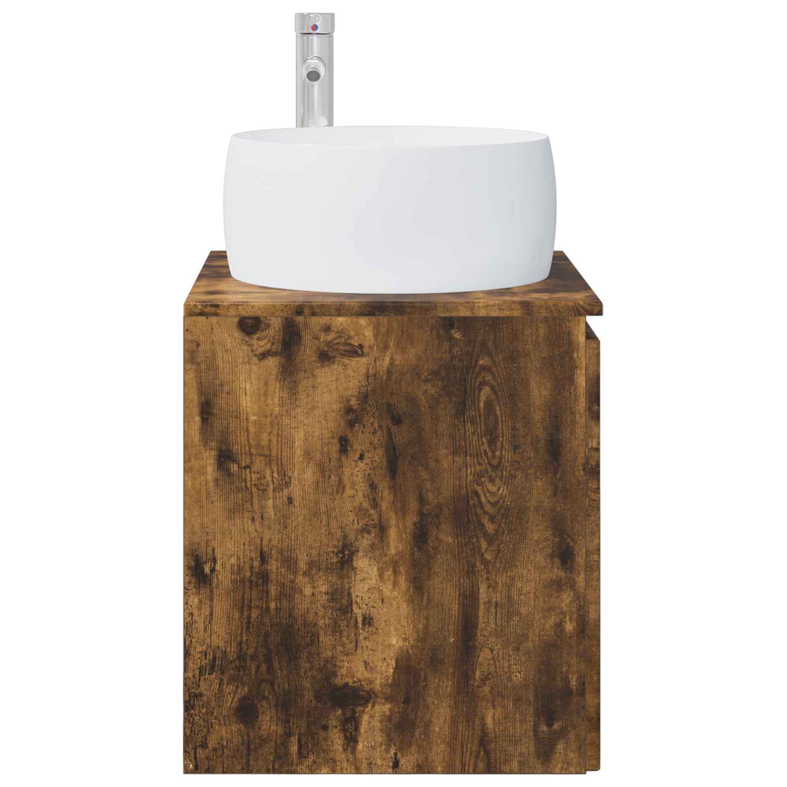 Mobile Lavabo da Parete Rovere Fumo 49,5 x 44,5 x 66 cm | homemem39