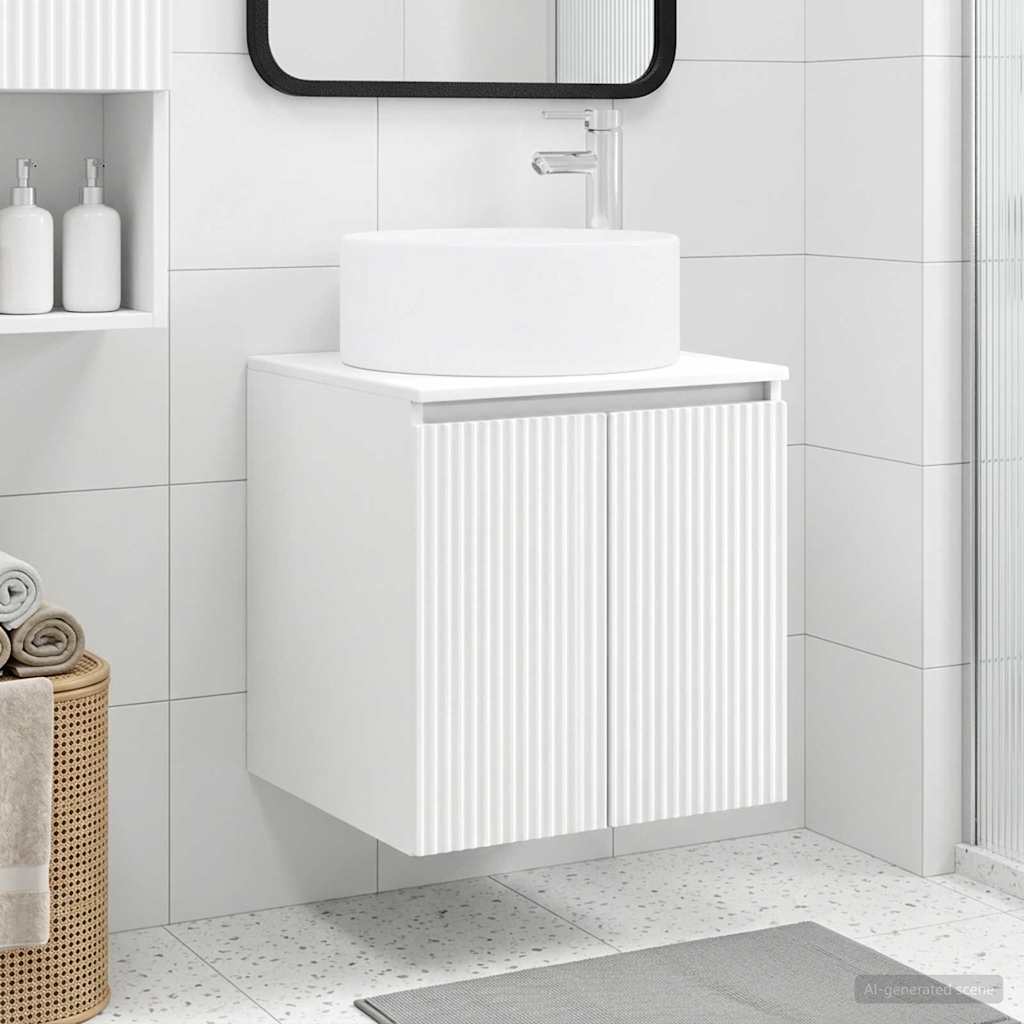 Mobile lavabo da parete Bianco 49,5 x 44,5 x 65,5 cm | homemem39