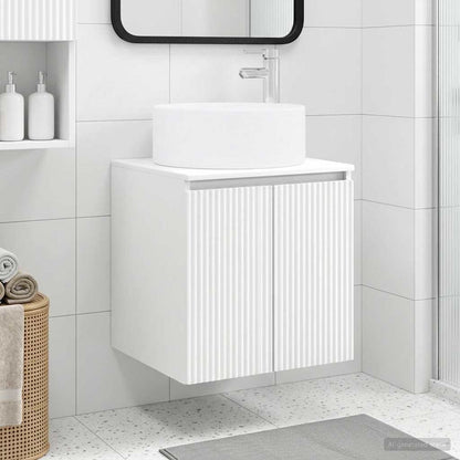 Mobile lavabo da parete Bianco 49,5 x 44,5 x 65,5 cm | homemem39