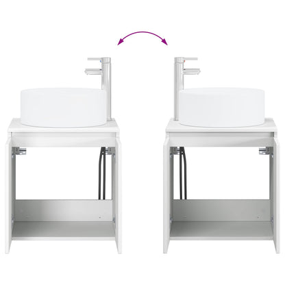 Mobile lavabo da parete Bianco 49,5 x 44,5 x 65,5 cm | homemem39