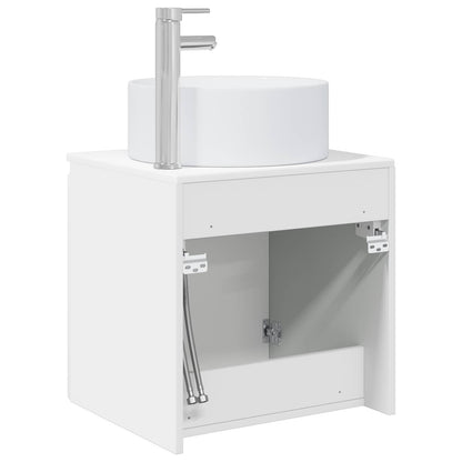 Mobile lavabo da parete Bianco Lucido 49,5 x 44,5 x 65,5 cm | homemem39