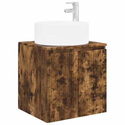 Mobile lavabo da parete Rovere Fumo 49,5 x 44,5 x 65,5 cm | homemem39