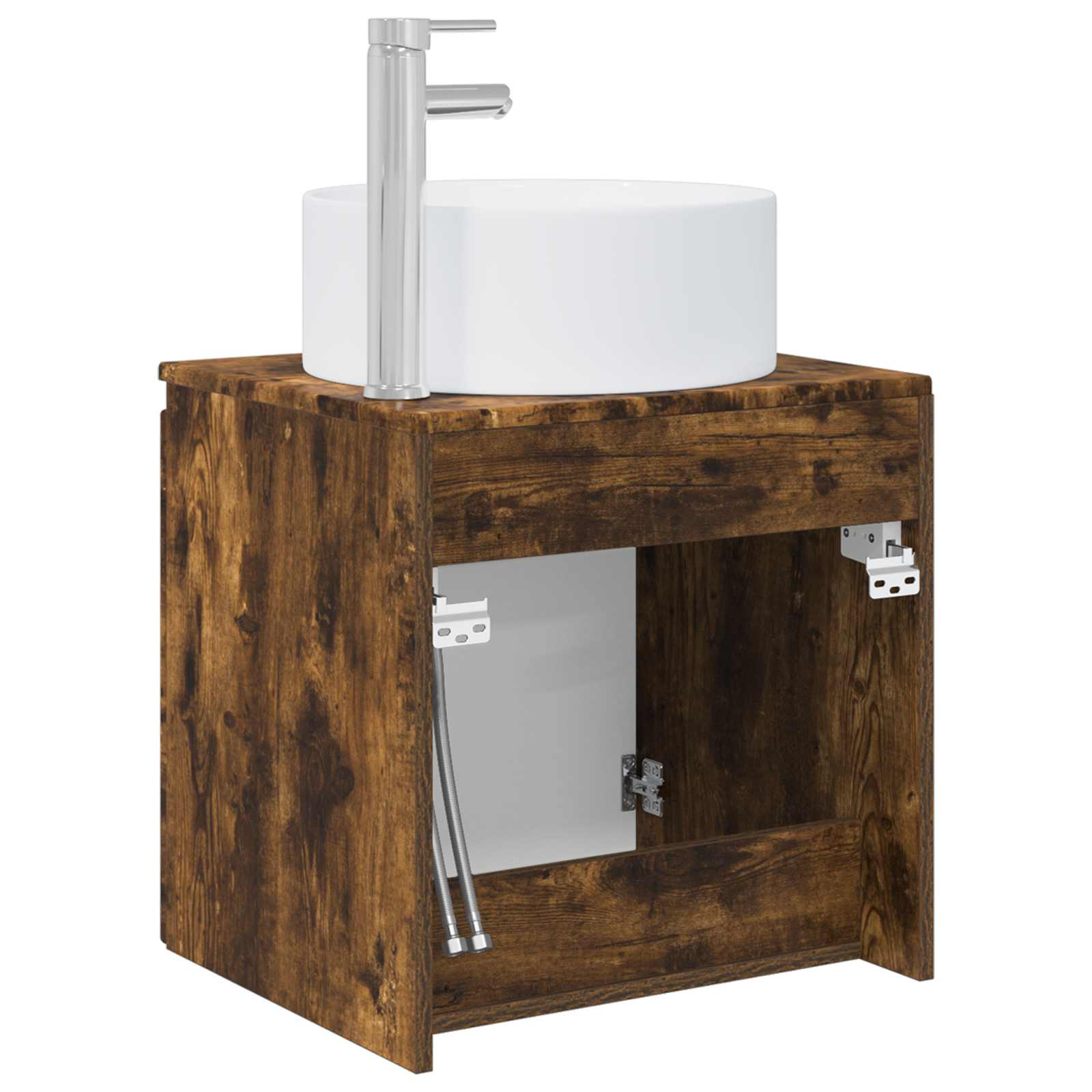 Mobile lavabo da parete Rovere Fumo 49,5 x 44,5 x 65,5 cm | homemem39