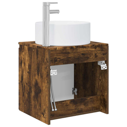 Mobile lavabo da parete Rovere Fumo 49,5 x 44,5 x 65,5 cm | homemem39