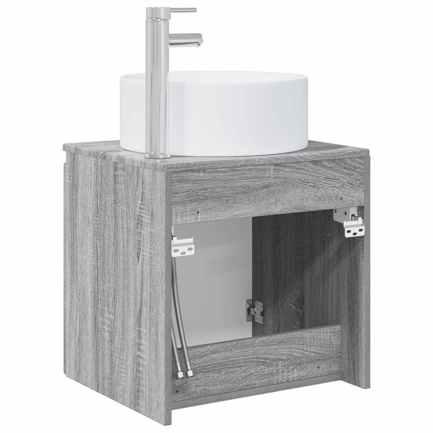 Mobile lavabo da parete Sonoma grigio 49,5 x 44,5 x 65,5 cm | homemem39