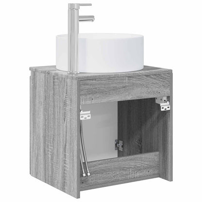 Mobile lavabo da parete Sonoma grigio 49,5 x 44,5 x 65,5 cm | homemem39
