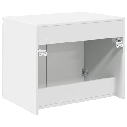 Mobiletto da Bagno a Muro Bianco Lucido 62,5 x 44,5 x 50 cm | homemem39