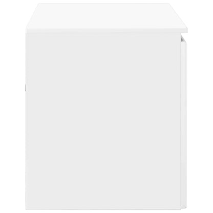 Mobiletto da Bagno a Muro Bianco Lucido 62,5 x 44,5 x 50 cm | homemem39