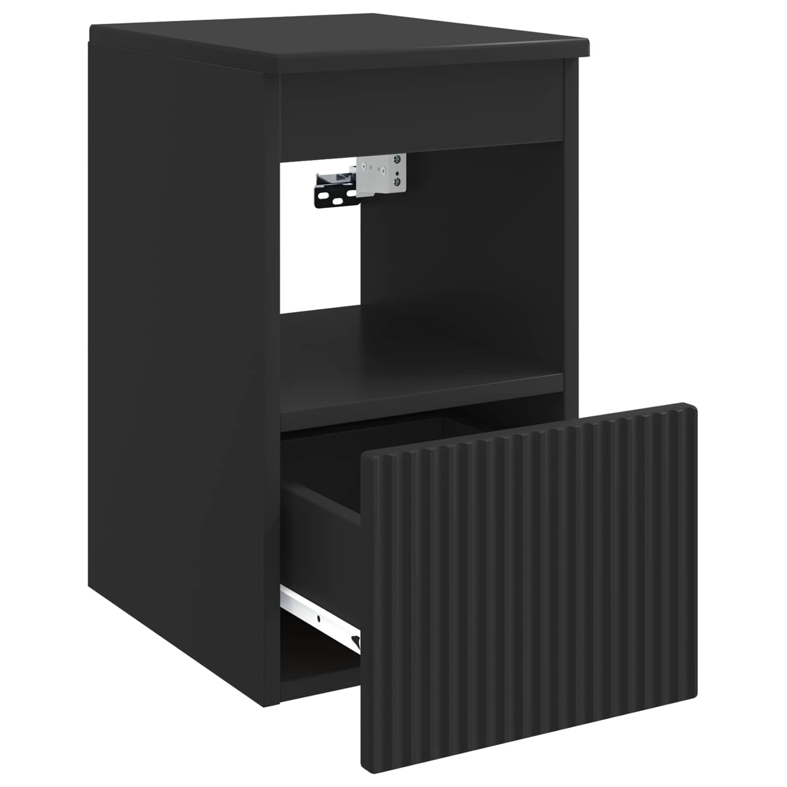 Mobile da Bagno Nero 30 x 35 x 50 cm Legno ingegnerizzato | homemem39