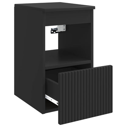 Mobile da Bagno Nero 30 x 35 x 50 cm Legno ingegnerizzato | homemem39