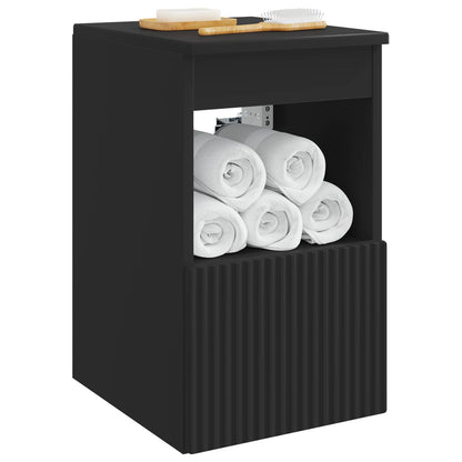 Mobile da Bagno Nero 30 x 35 x 50 cm Legno ingegnerizzato | homemem39