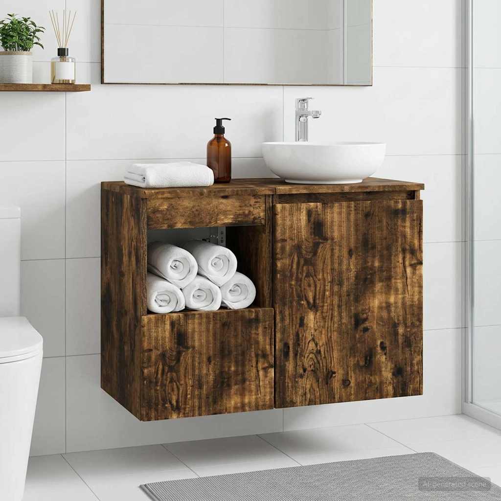 Mobile da Bagno Rovere Fumo 30 x 35 x 50 cm | homemem39
