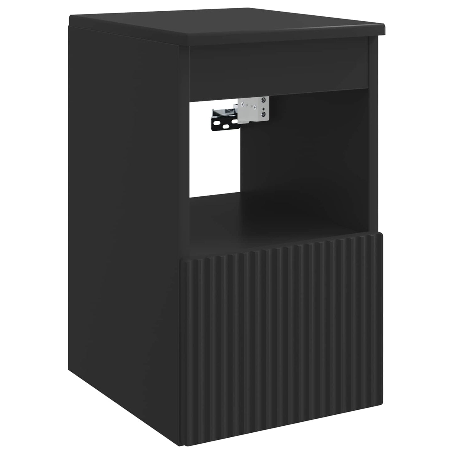 Mobile da Bagno Nero 30 x 41 x 50 cm Legno ingegnerizzato