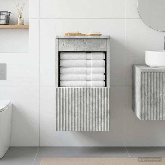 Mobile da Bagno Grigio Cemento 30 x 41 x 50 cm - homemem39