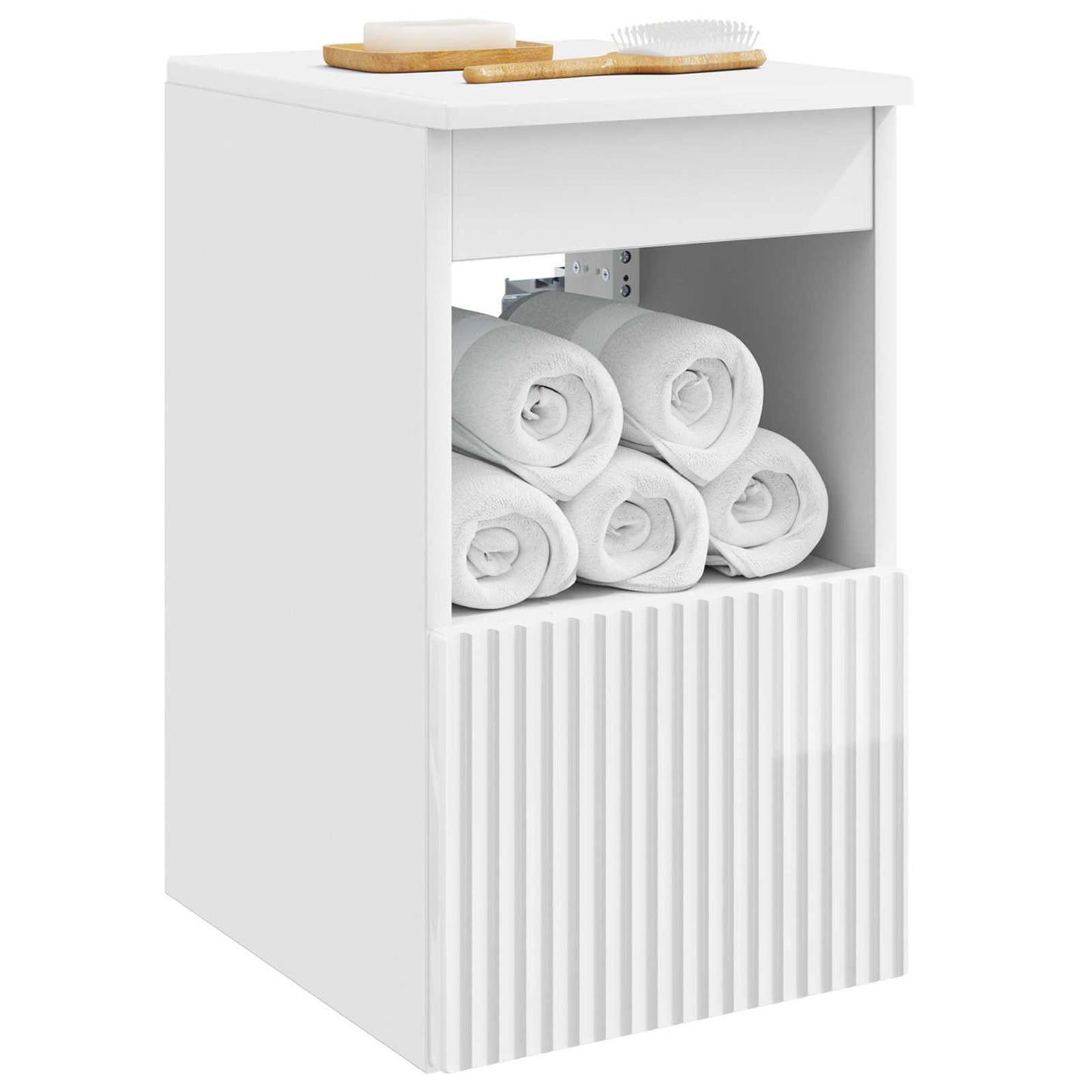 Mobile da Bagno Bianco Lucido 30 x 41 x 50 cm | homemem39