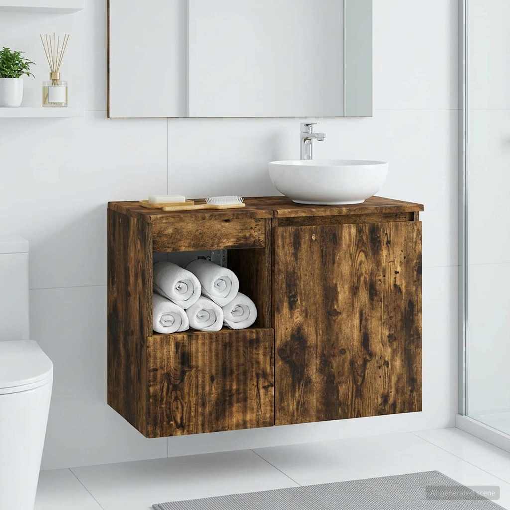 Mobile da Bagno Rovere Fumo 30 x 41 x 50 cm