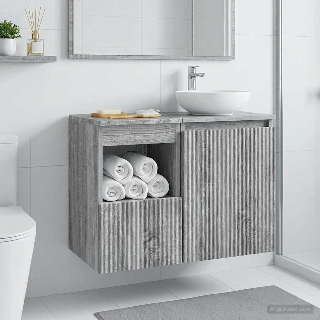 Mobile da Bagno Sonoma grigio 30 x 41 x 50 cm | homemem39