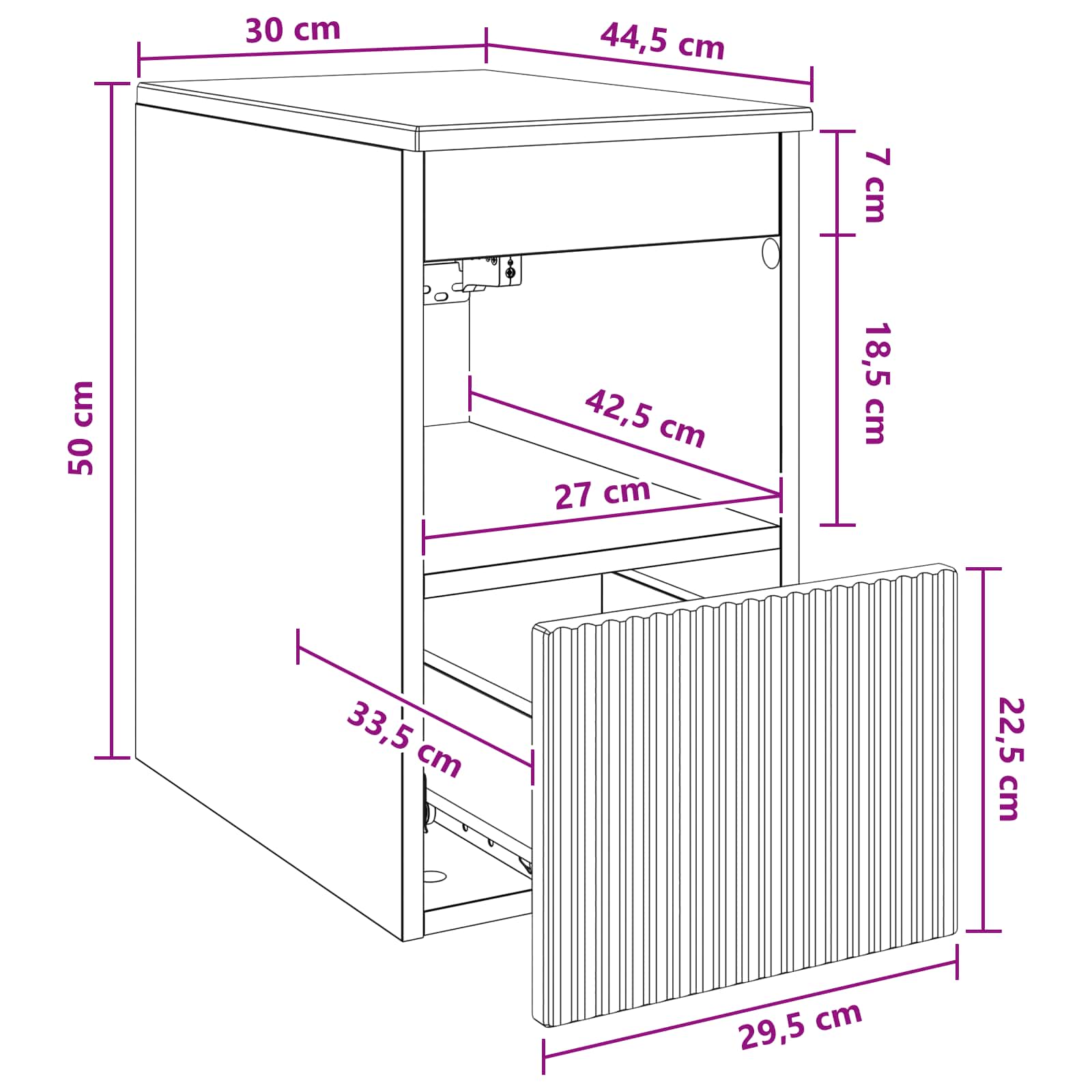 Mobile da Bagno Bianco 30 x 44,5 x 50 cm Legno ingegnerizzato | homemem39