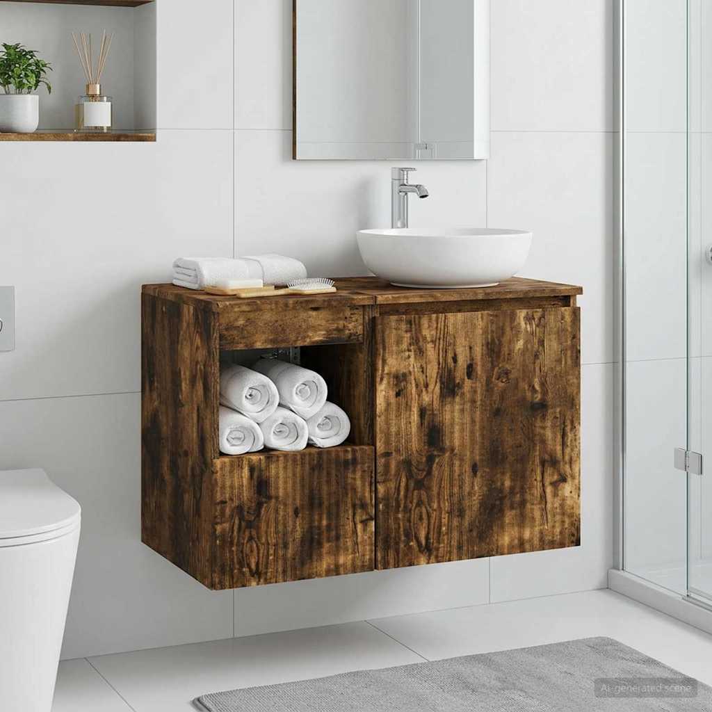 Mobile da Bagno Rovere Fumo 30 x 44,5 x 50 cm | homemem39