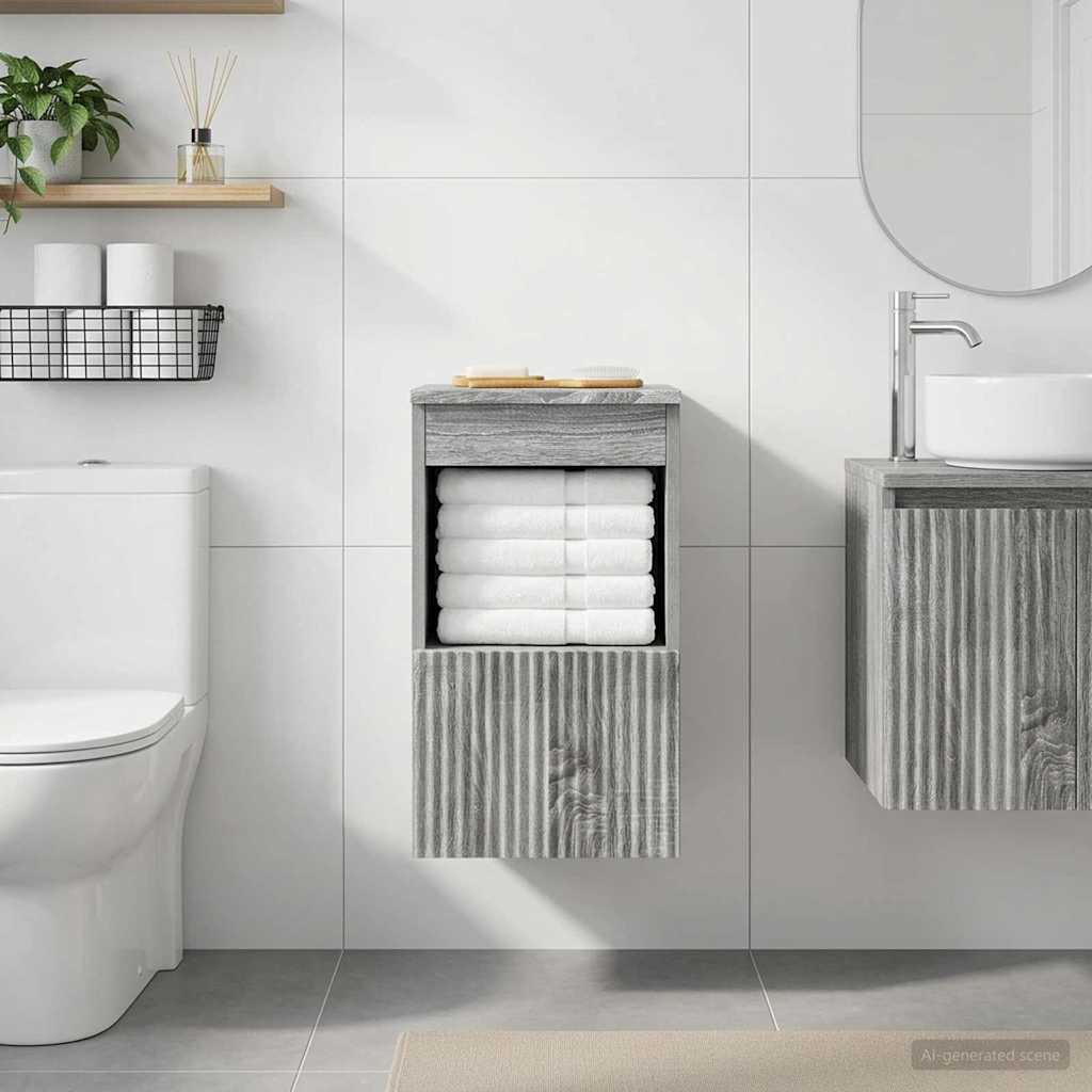 Mobile da Bagno Sonoma grigio 30 x 44,5 x 50 cm | homemem39