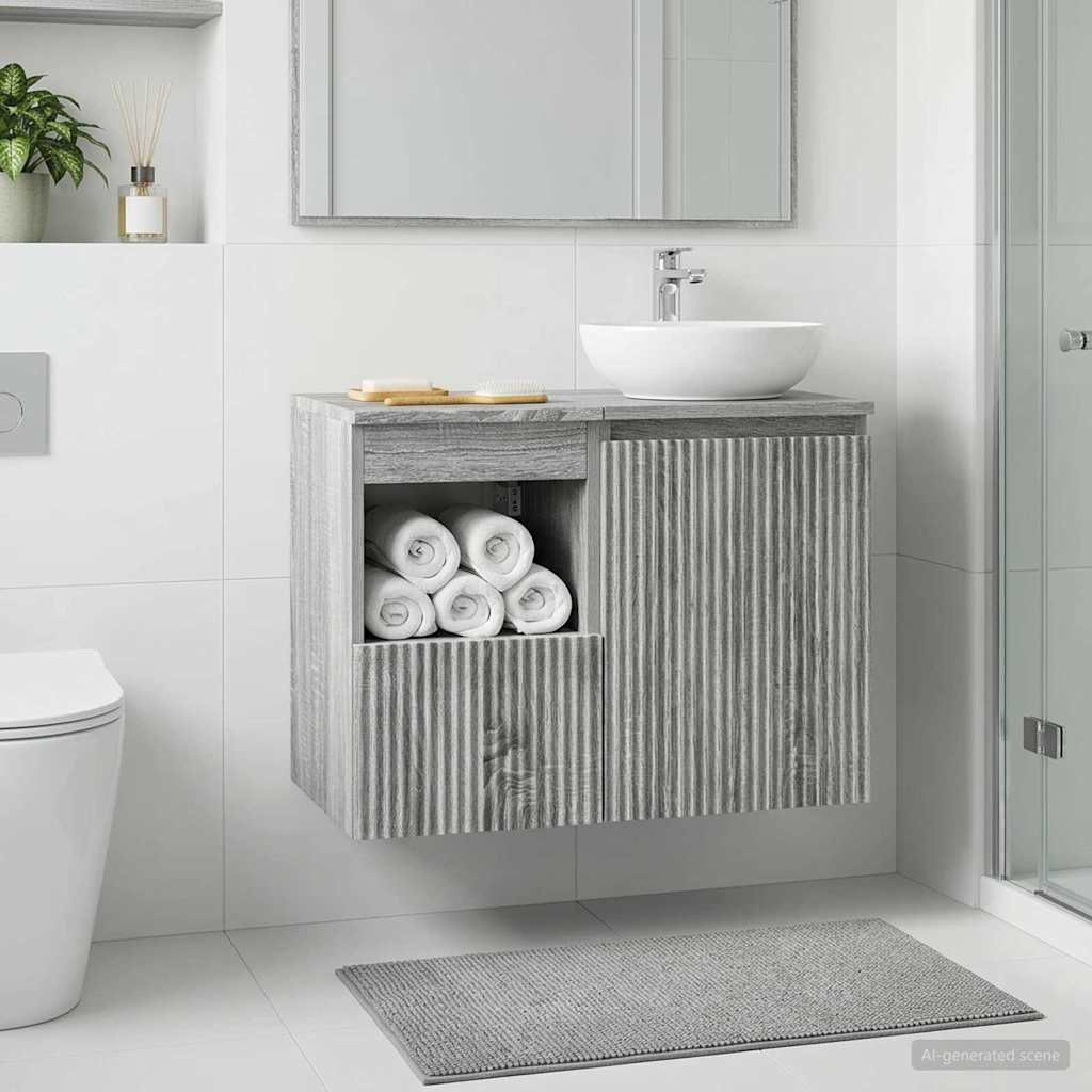 Mobile da Bagno Sonoma grigio 30 x 44,5 x 50 cm | homemem39