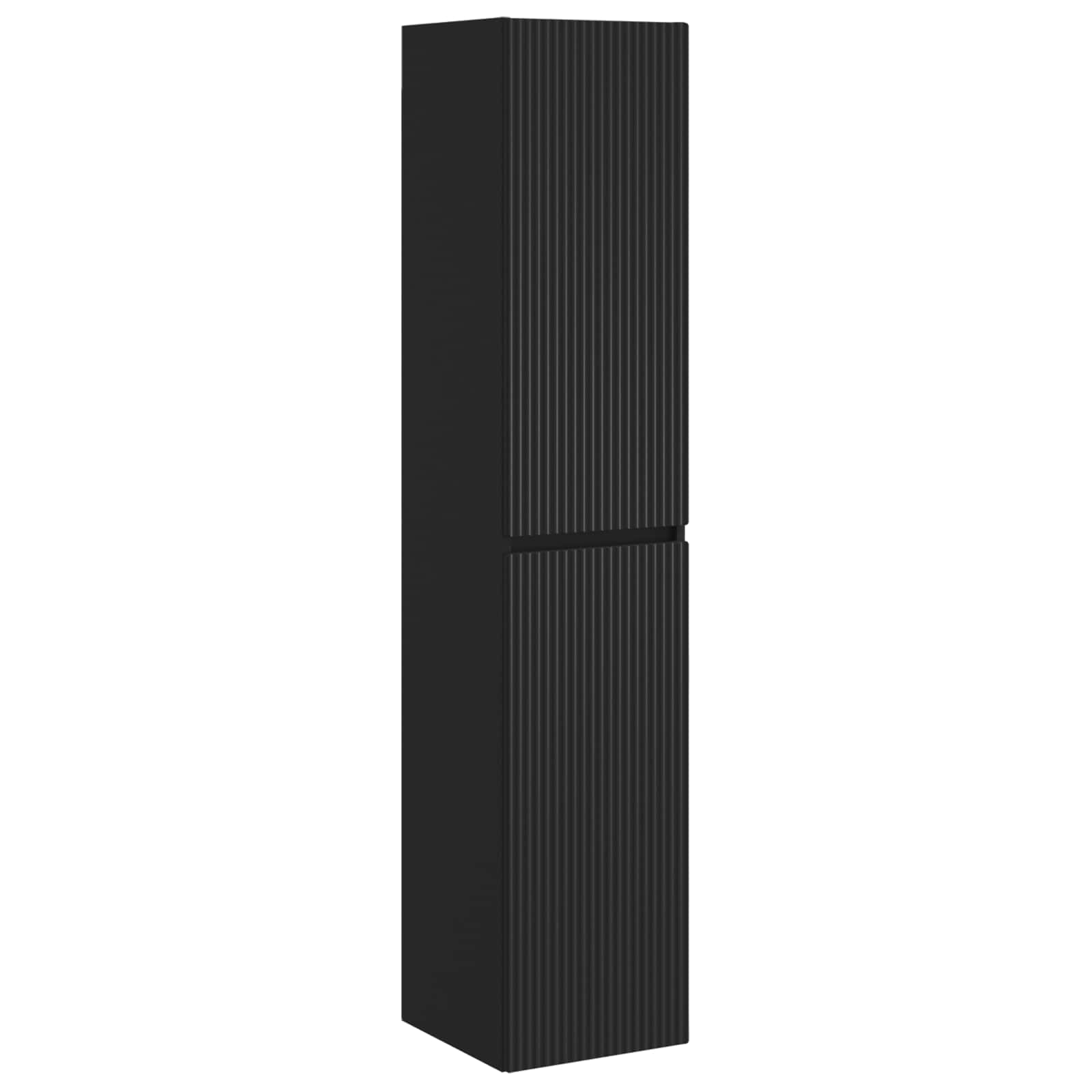 Mobiletto da Bagno a Muro Nero 33 x 34,5 x 160 cm | homemem39