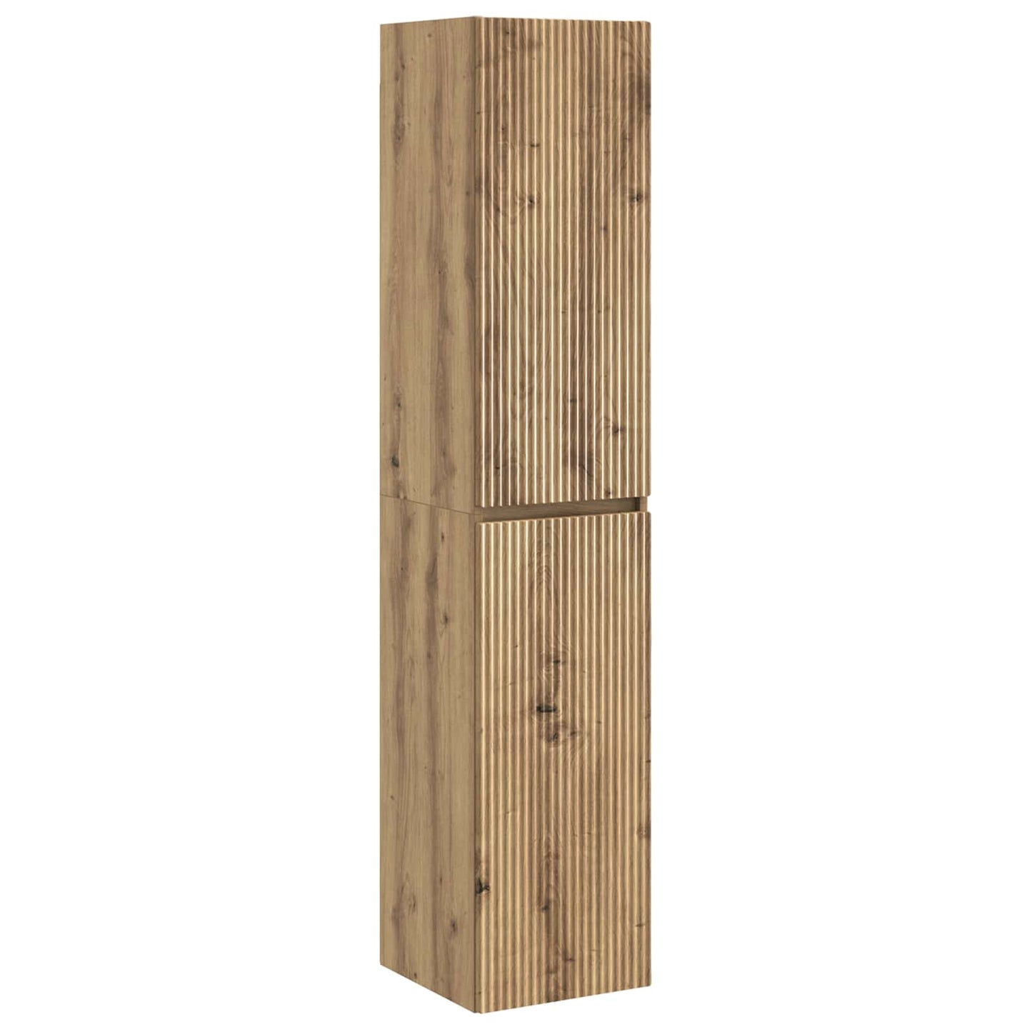 Mobiletto da Bagno a Muro Rovere Artigianale 33 x 34,5 x 160 cm | homemem39