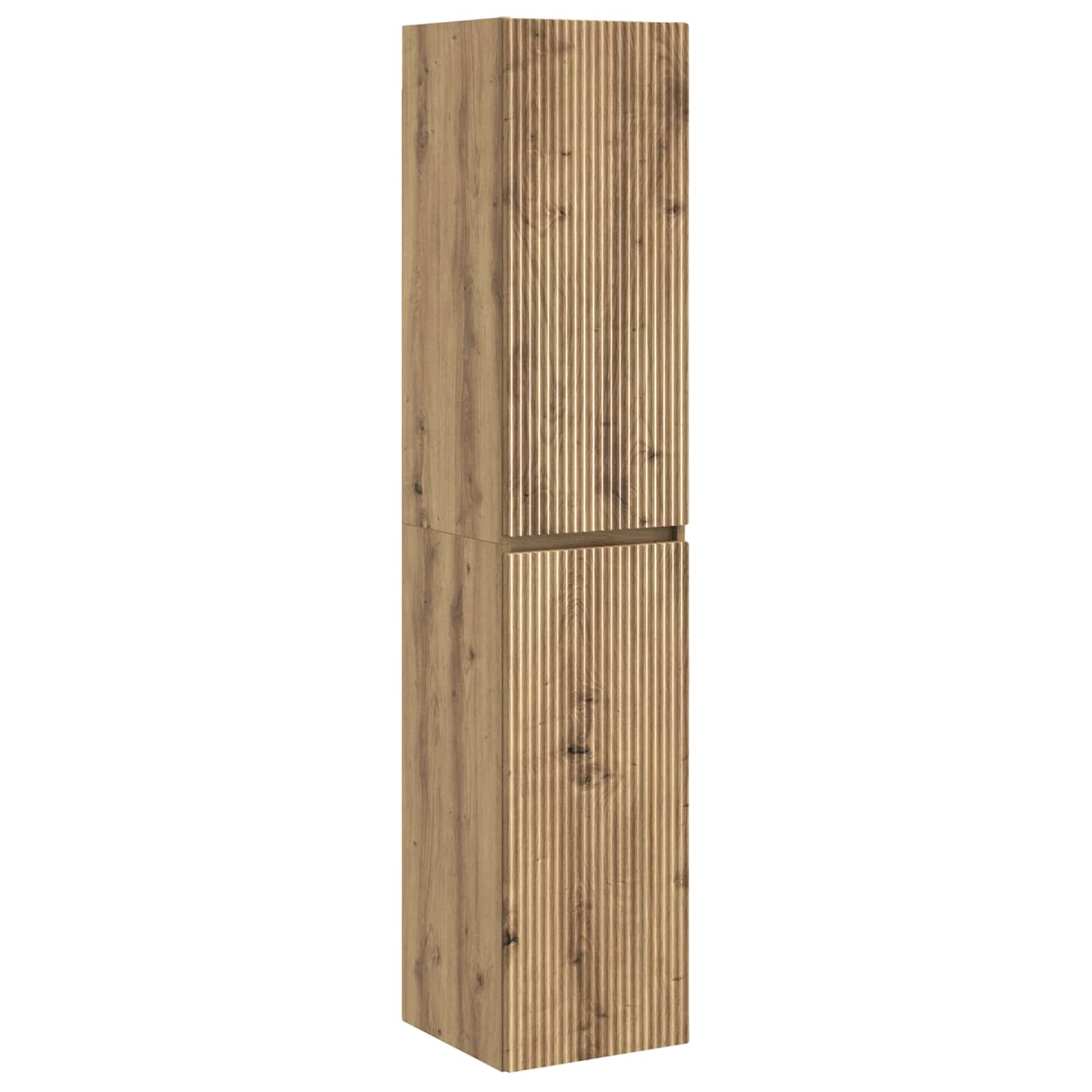 Mobiletto da Bagno a Muro Rovere Artigianale 33 x 34,5 x 160 cm | homemem39