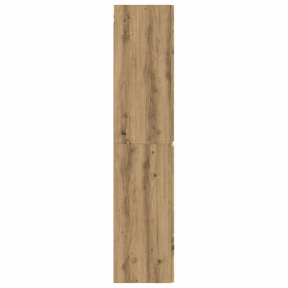 Mobiletto da Bagno a Muro Rovere Artigianale 33 x 34,5 x 160 cm | homemem39