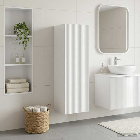 Mobiletto da Bagno a Muro Bianco 33 x 34,5 x 100 cm | homemem39
