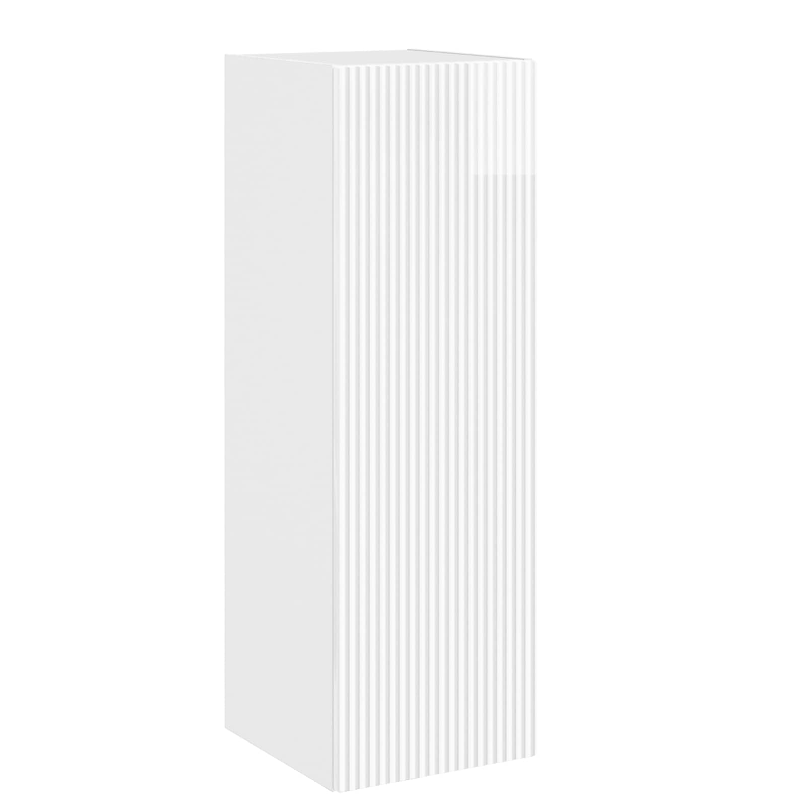 Mobiletto da Bagno a Muro Bianco Lucido 33 x 34,5 x 100 cm | homemem39