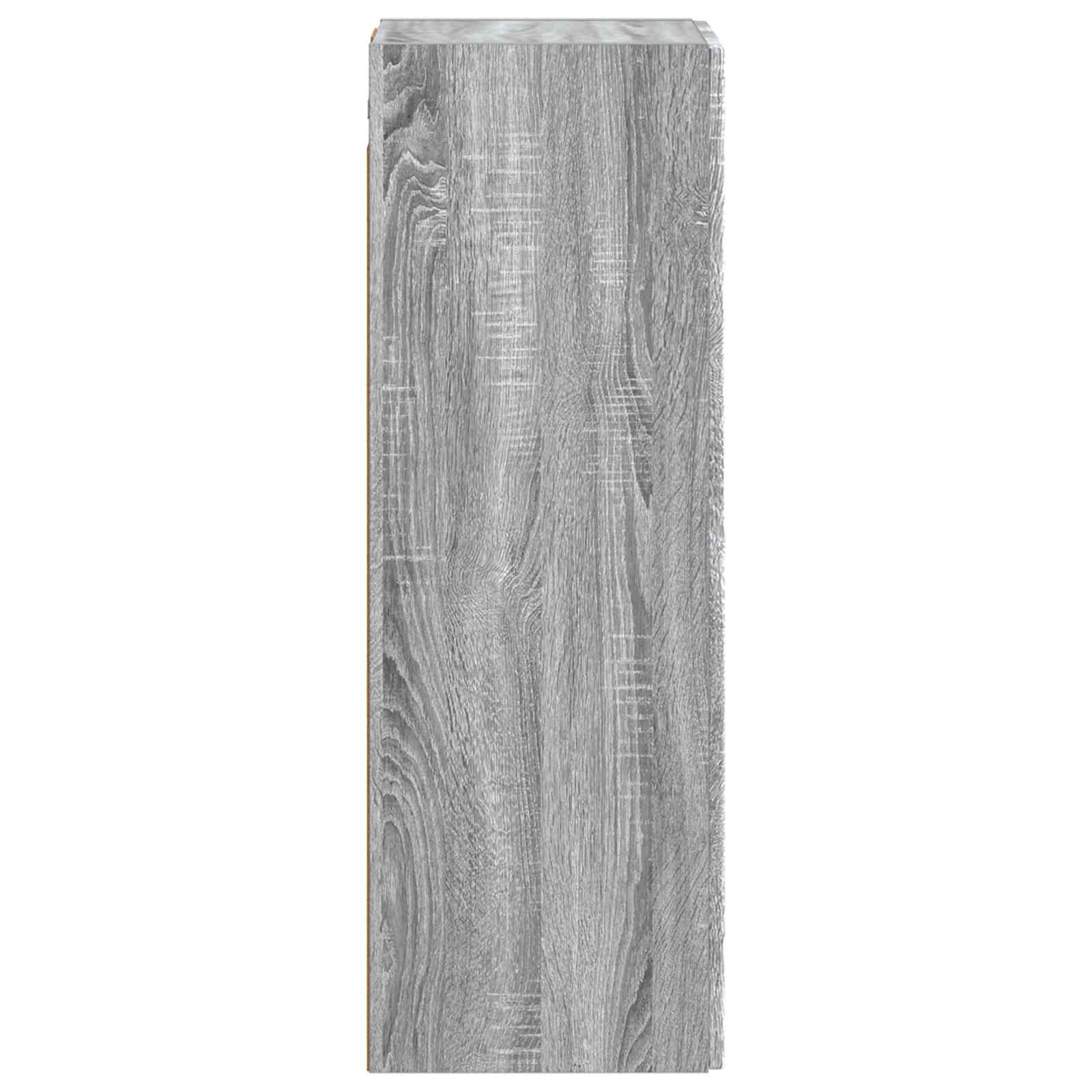 Mobiletto da Bagno a Muro Sonoma grigio 33 x 34,5 x 100 cm | homemem39