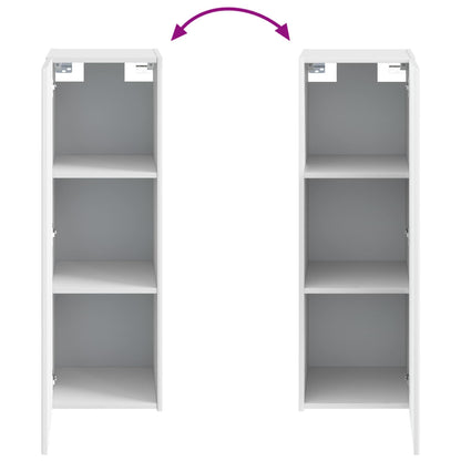 Mobiletto da Bagno a Muro Bianco 33 x 34,5 x 60 cm | homemem39