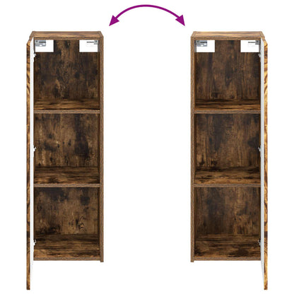 Mobiletto da Bagno a Muro Rovere Fumo 33 x 34,5 x 60 cm | homemem39