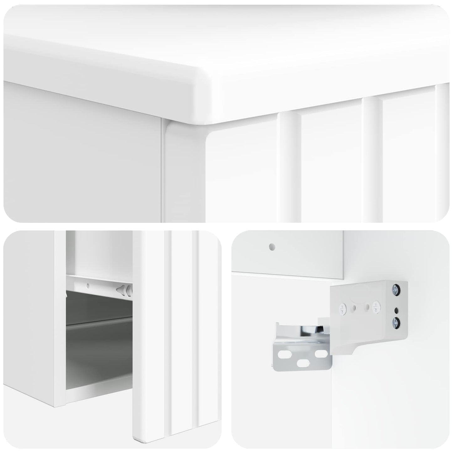 Mobile lavabo da parete Bianco 39 x 35 x 63 cm
