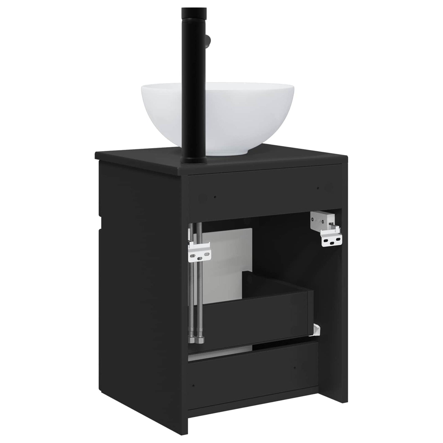 Mobile lavabo da parete Nero 39 x 35 x 63 cm | homemem39