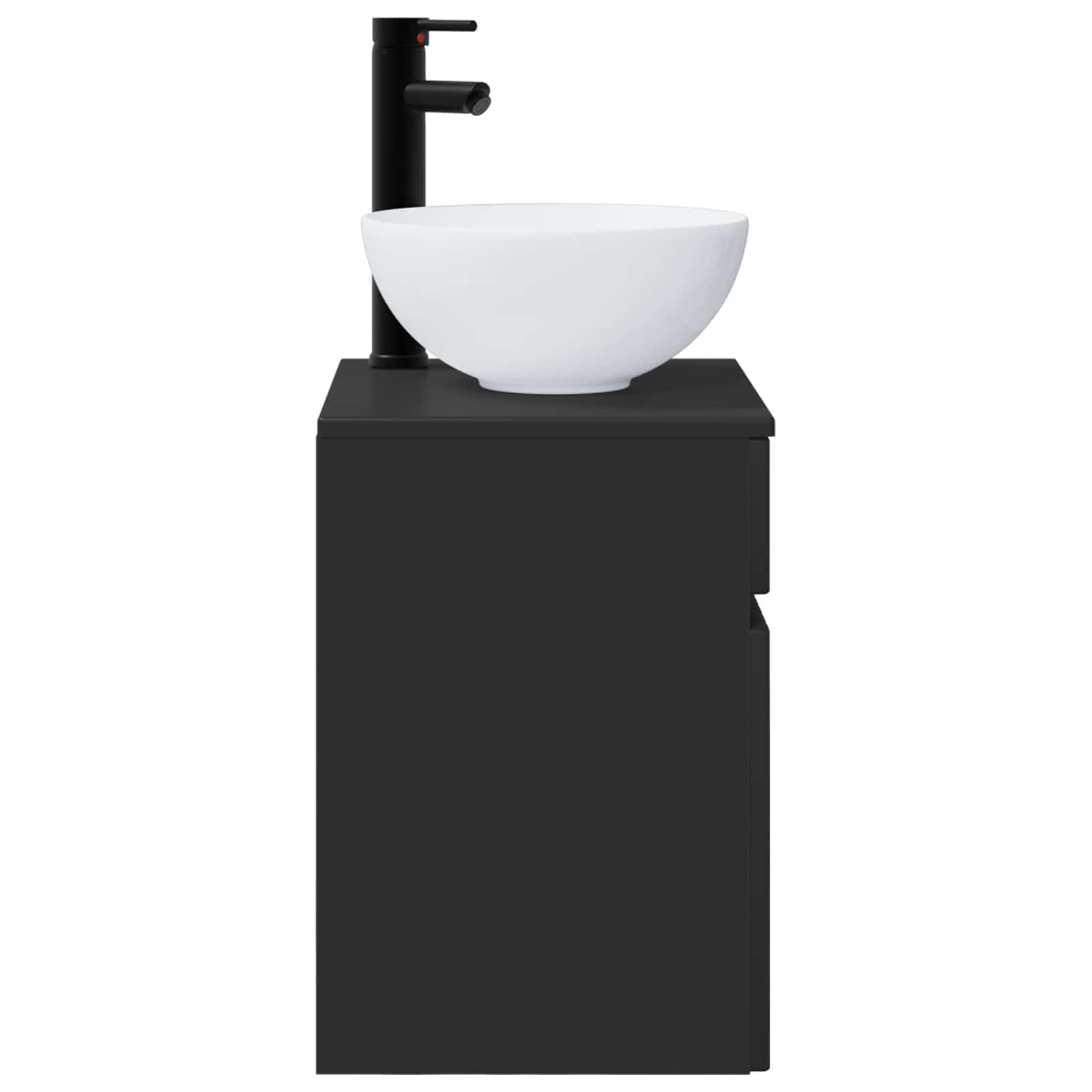 Mobile lavabo da parete Nero 39 x 35 x 63 cm | homemem39