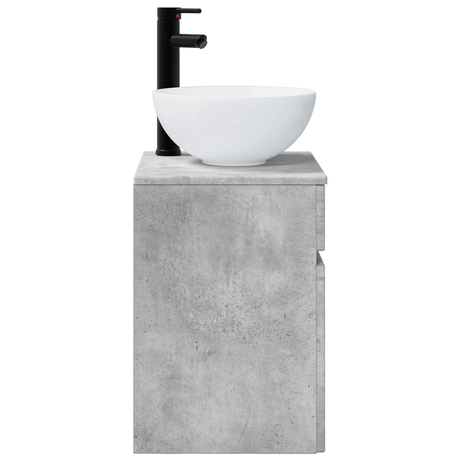 Mobile lavabo da parete Grigio Cemento 39 x 35 x 63 cm | homemem39