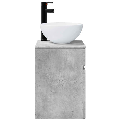 Mobile lavabo da parete Grigio Cemento 39 x 35 x 63 cm | homemem39