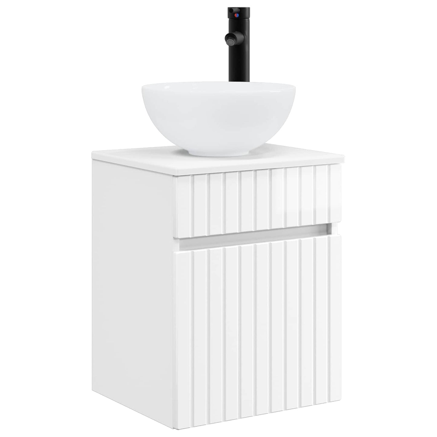 Mobile lavabo da parete Bianco Lucido 39 x 35 x 63 cm | homemem39