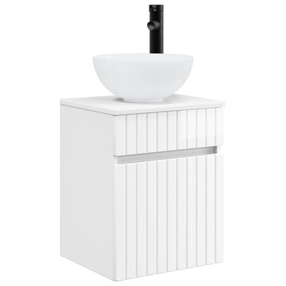 Mobile lavabo da parete Bianco Lucido 39 x 35 x 63 cm | homemem39