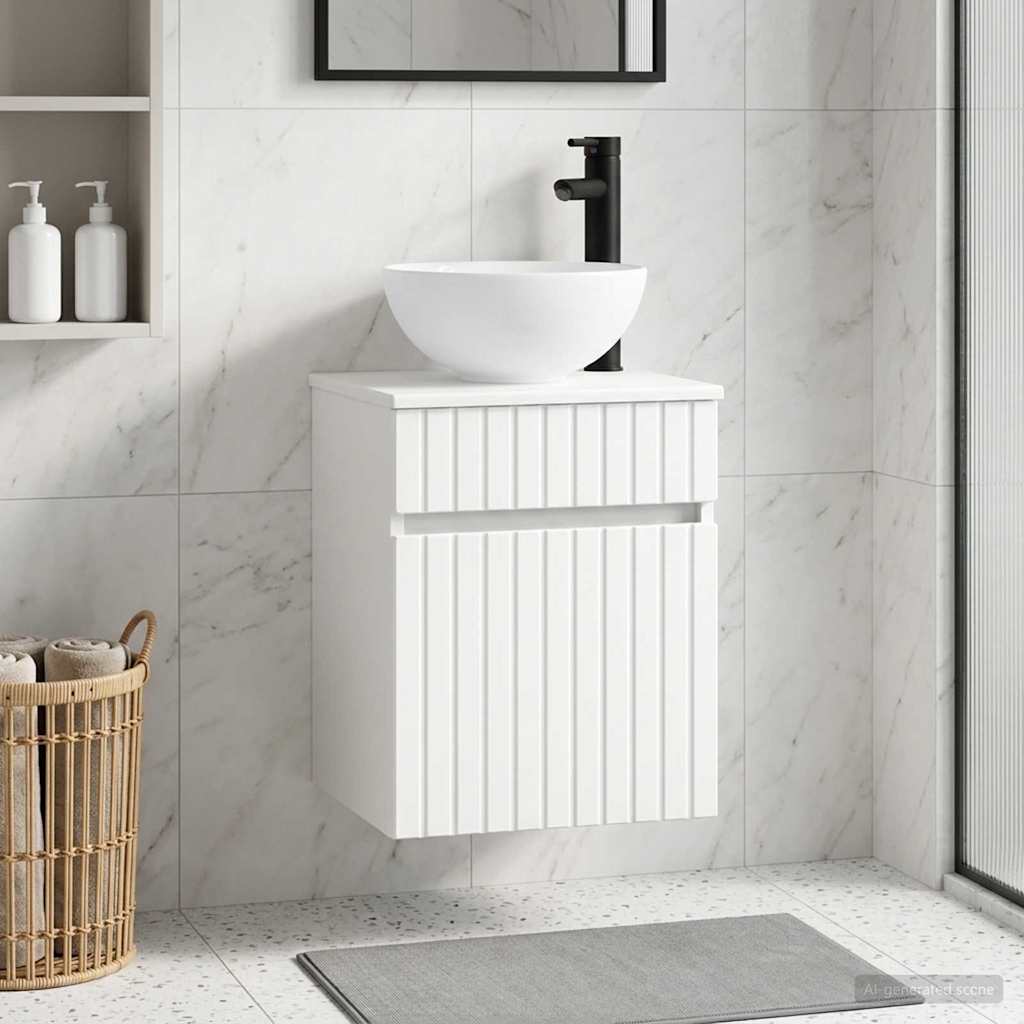 Mobile lavabo da parete Bianco 39 x 41 x 64,5 cm | homemem39