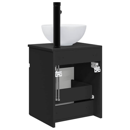 Mobile lavabo da parete Nero 39 x 41 x 64,5 cm | homemem39
