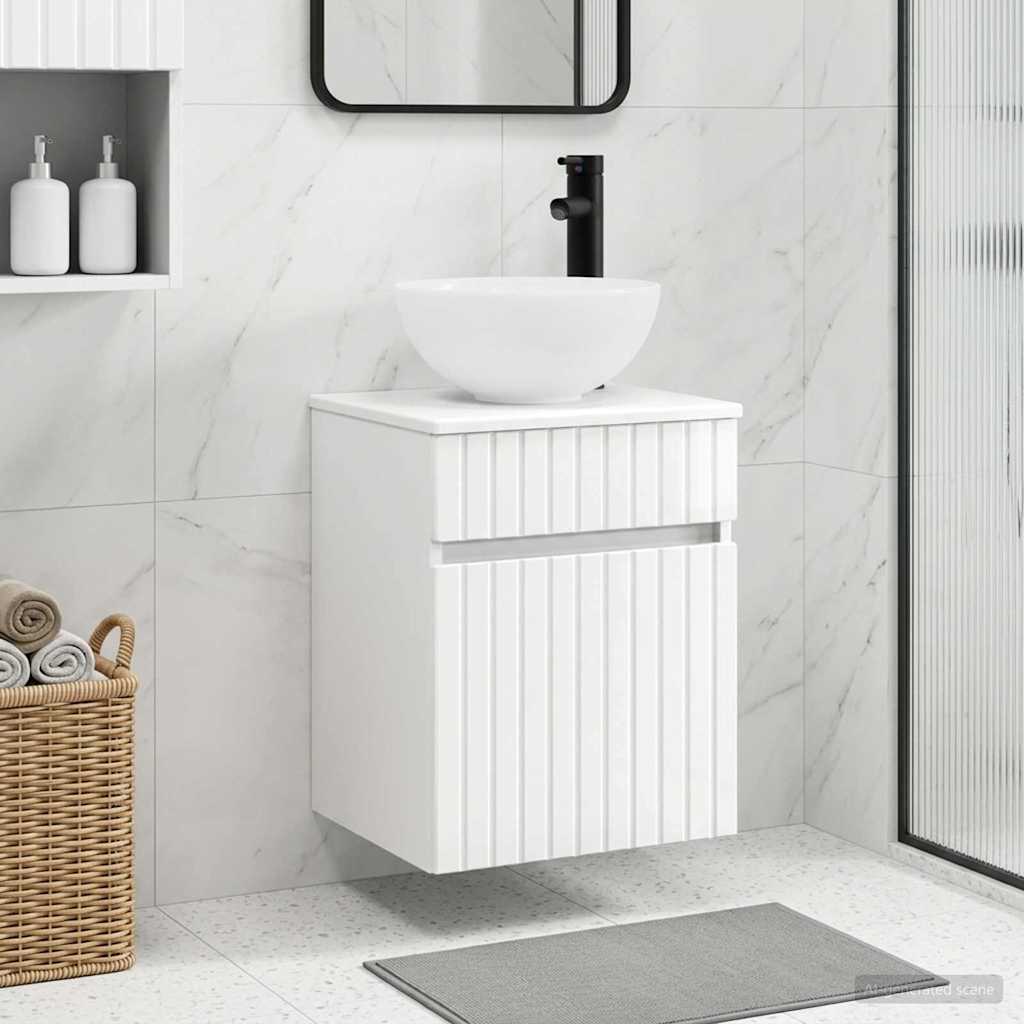 Mobile lavabo da parete Bianco Lucido 39 x 41 x 64,5 cm | homemem39