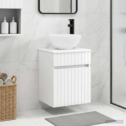 Mobile lavabo da parete Bianco Lucido 39 x 41 x 64,5 cm | homemem39