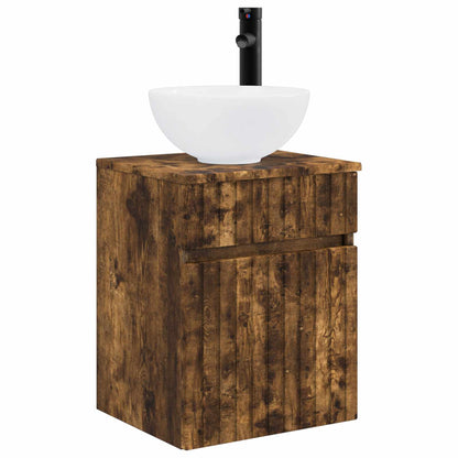 Mobile lavabo da parete Rovere Fumo 39 x 41 x 64,5 cm | homemem39