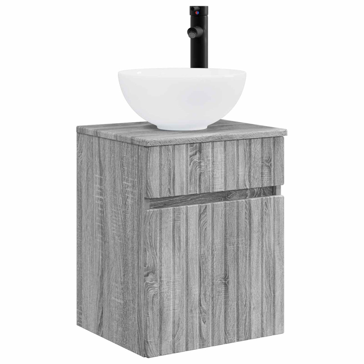 Mobile lavabo da parete Sonoma grigio 39 x 41 x 64,5 cm | homemem39