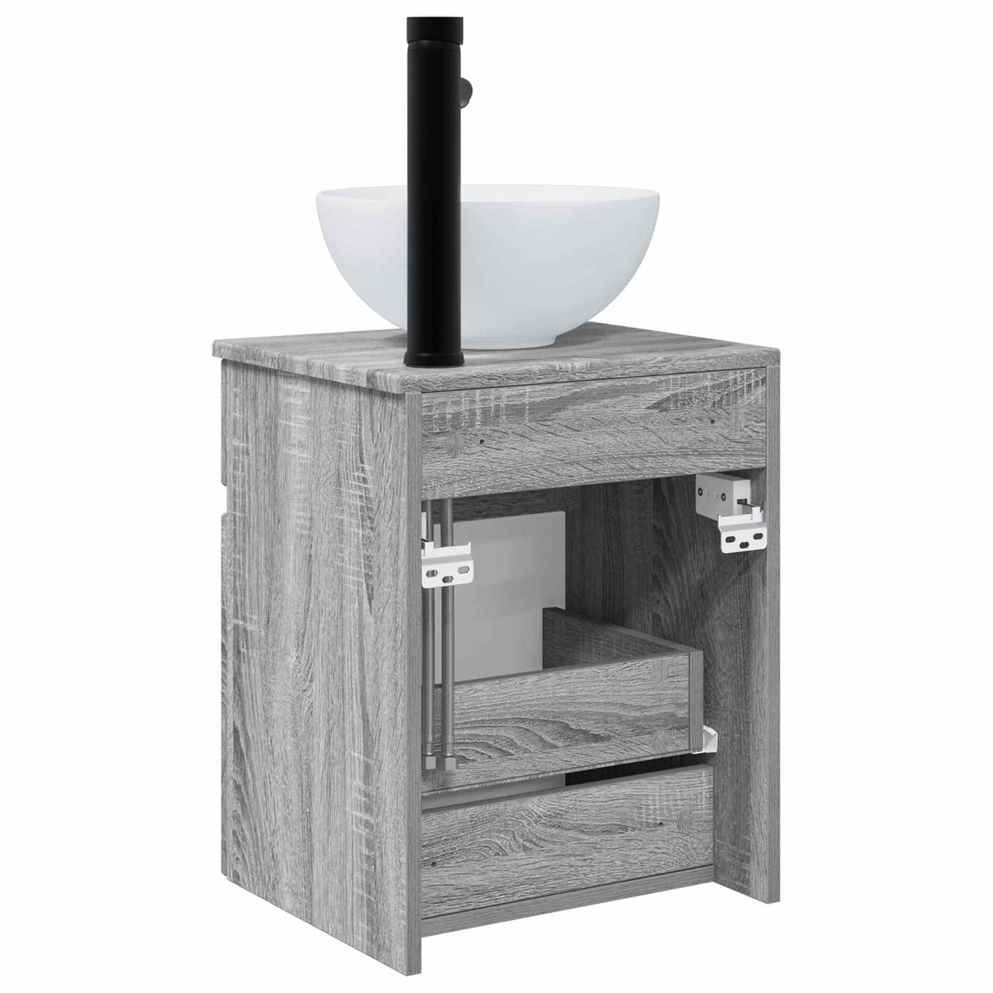 Mobile lavabo da parete Sonoma grigio 39 x 41 x 64,5 cm | homemem39